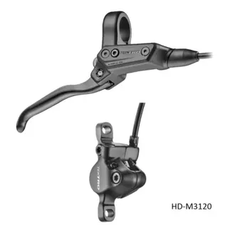Tektro MTB 1.8 Skivebrems Venstre 2-P, HD-M3120, 1900mm ledning, u/skive