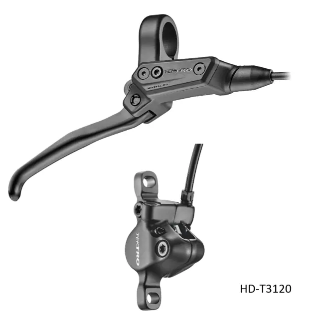 Tektro HYBRID 1.8 Skivebrems Venstre 2-P, HD-T3120, 1900mm ledning, u/skive 