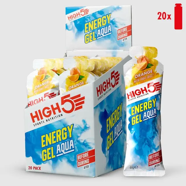 HIGH5 EnergyGel Aqua Appelsin 20pk, 66gr 