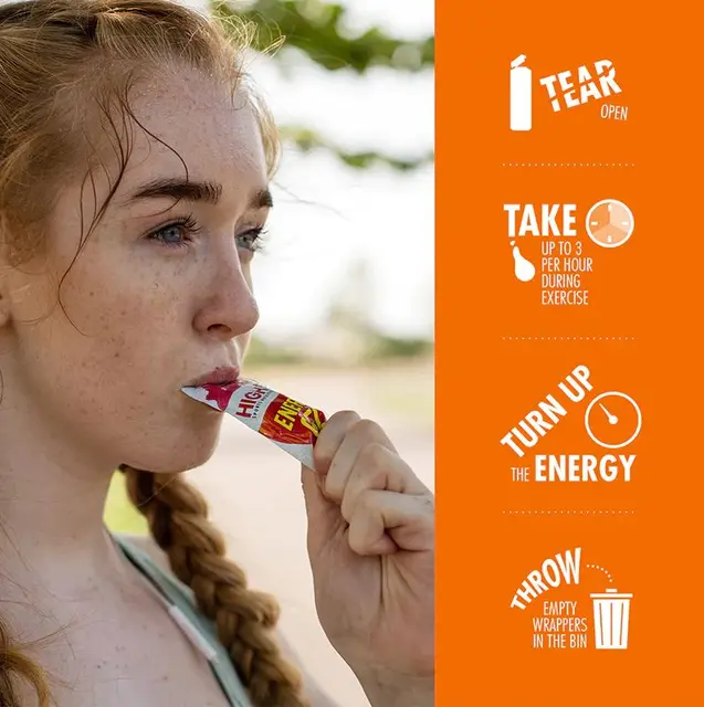 HIGH5 EnergyGel Appelsin 6pk, 40gr 