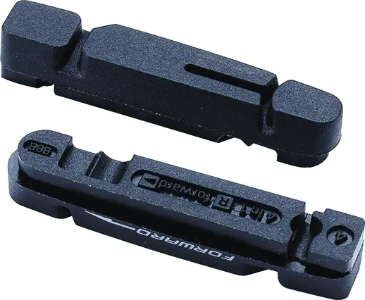 BBB TechStop BBS-27 Racerbrems Gummi Sort, 3 konturer, 2 par 4 i 1 