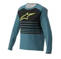 Alpinestars A-Dura Elite Blocked Trøye Large, Blå/Grønn, Regular Fit