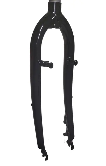 CWI Stål V-brems/Disc Gaffel 28" Stål/stål, 1 1/8"a-head, sort, 1310 gram 