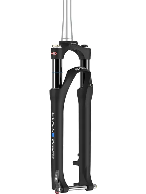 SR Suntour Mobie32 27.5" Gaffel 100mm, Lockout, Tapered, Luft, 15x100 