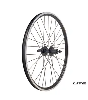 LITE V-brems/DiscIS 24"/507 Bakhjul Sort NEXT II felg, 8/9/10d Boss, Stikkakse