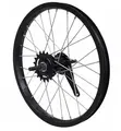 Bakhjul 16"/305mm m/Navbrems Sort Enkel bunn, fast aksling, 18T drev