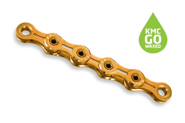 KMC X11SL Ti-N Go Waxed Kjede Gull 11-Delt, 118 ledd, 5.65mm 