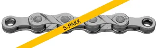 KMC e8 EPT El-Sykkel Kjede Sølv 5pk 5-8-Delt, 5x130 ledd, 7.3mm, Rustfritt