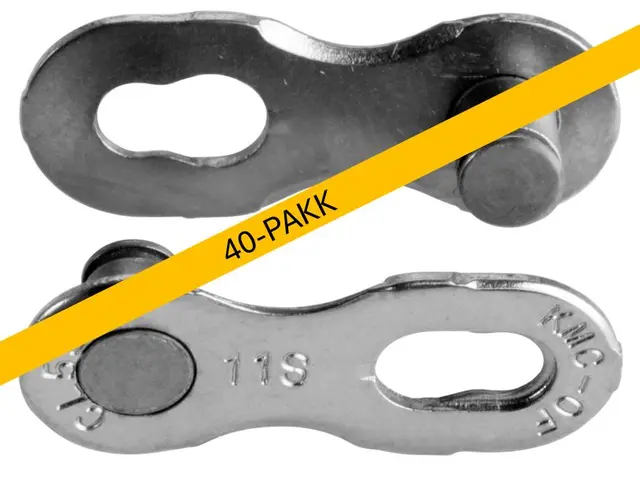 KMC MissingLink 11NR EPT Kjedelås Sølv 11-Delt, 40-pakk, 5.65mm, Rustfritt 