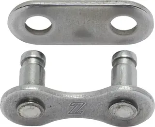 KMC Snap-On Wide EPT Sølv Kjedelås Single, 2-pack, 1/2" x 1/8", Rustfritt