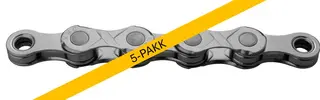 KMC e10 EPT El-Sykkel Kjede Sølv 5pk 10-Delt, 5x136 ledd, 5.88mm, Rustfritt