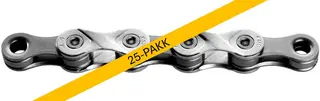KMC X9 Kjede Sølv/Grå 9-Delt, 25x116 ledd, 6.6mm