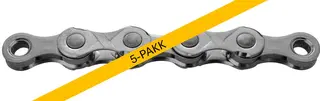 KMC e11 EPT El-Sykkel Kjede Sølv 5pk 11-Delt, 5x136 ledd, 5.65mm, Rustfritt