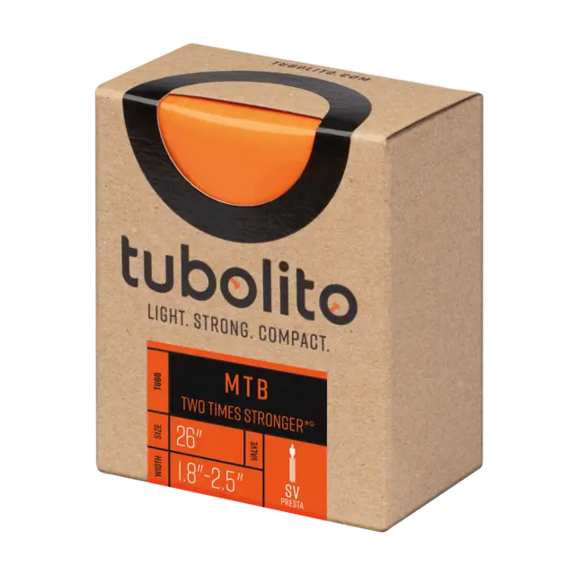 Tubolito Tubo Presta MTB 26" Slange 1.8/2.5",TPU,oransje 42mm ventil,78g 