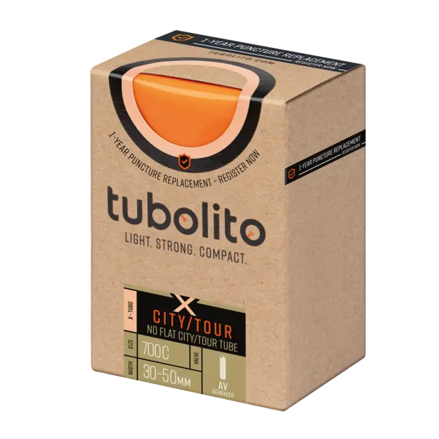 Tubolito X-Tubo Bil City/Tour 28" Slange 30/50-622mm,TPU,sort 40mm ventil,182g 