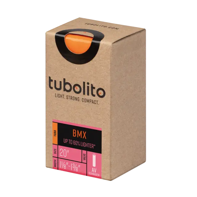 Tubolito Tubo Bil BMX 20" Slange 1 1/8-1 3/8",TPU,oransje 40mm ventil,48g 