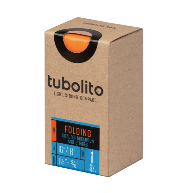 Tubolito Tubo Presta Folding 16/18Slange 1 1/8-1 3/8",TPU,oransje 42mm ventil,34g 