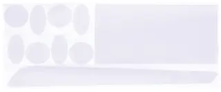 BBB ClearSkin BBP-57 Rammebeskytter Gummi Tape, Klar, 9 deler
