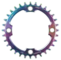 KMC MTB Krankdrev Aurora Blå 32T 104 BCD/4-arm, Narrow Wide, alu