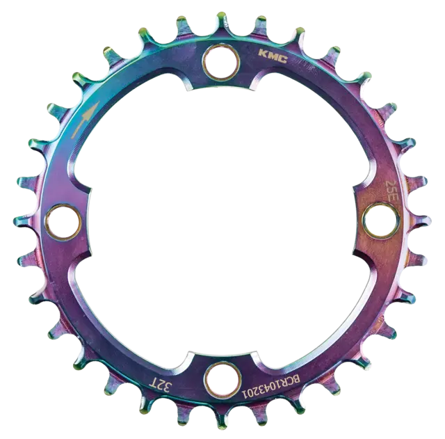 KMC MTB Krankdrev Aurora Blå 104 BCD/4-arm, Narrow Wide, alu 