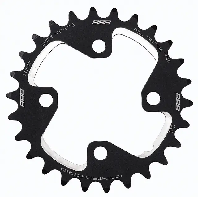 BBB MTBgear BCR-46S Krankdrev 64 BCD/4-arm, 2x10-delt, Alu 