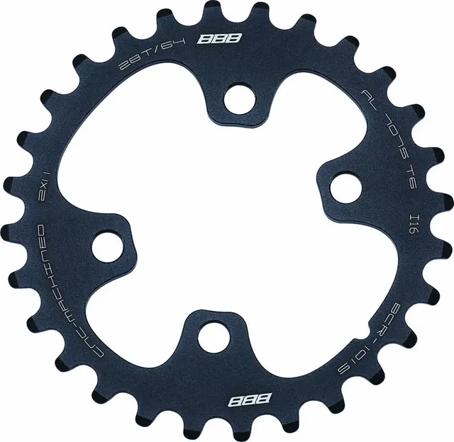 BBB MTBgear BCR-101S Krankdrev 64 BCD/4-arm, 2x11-delt, Alu 