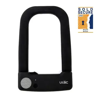 Uläc Bangdogge Bøylelås m/Alarm Sort Nøkkel, 83 x153mm, 1045gr, Level 8