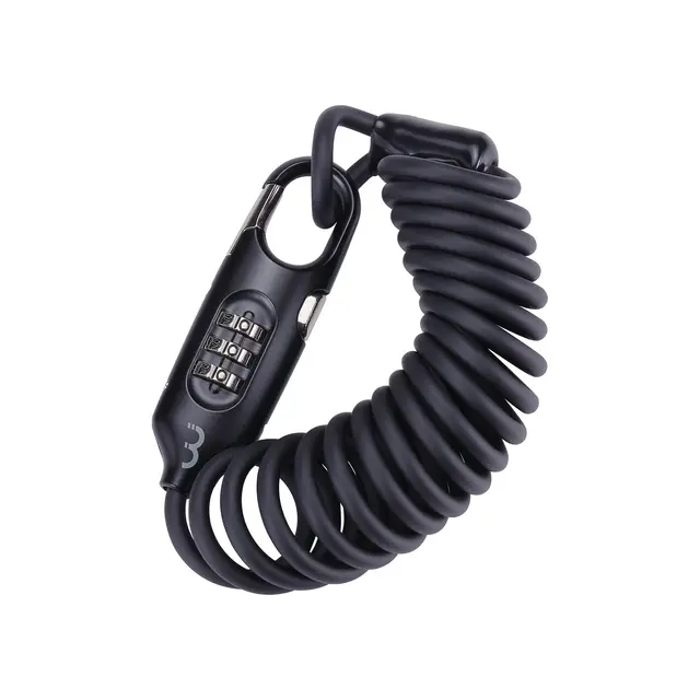BBB CoilSafe BBL-56 Wirelås Kode, Sort, 4.8 x 1800mm 