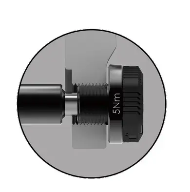 RapiLock QUIK Knob Hurtigutløser 1.0D M12 x P1.0D, kun til QUIK aksling 
