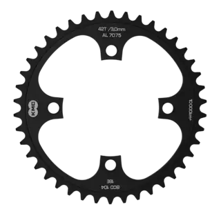 KMC Krankdrev 104 BCD/4-arm, 1/8", Wide, Alu
