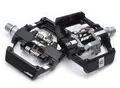 HT DUO D1 Kombipedaler Sort Alu, 5/9-pins, m/cleats, 388gr