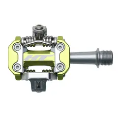 HT M2 XC Pedaler Grønn Alu, m/cleats, 305g