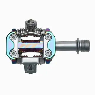 HT M2 XC Pedaler Oil Slick Alu, m/cleats, 305g