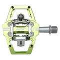HT T2 Enduro Pedaler Grønn Alu, 4-pins, m/cleats, 376gr