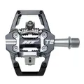 HT T2 Enduro Pedaler Sort Alu, 4-pins, m/cleats, 376gr