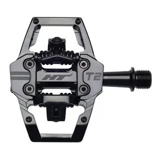 HT T2 Enduro Pedaler Alu, 4-pins, m/cleats, 376gr