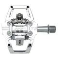 HT T2 Enduro Pedaler Sølv Alu, 4-pins, m/cleats, 376gr