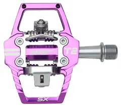 HT T2-SX BMX Pedaler Lilla Alu, 4-pins, m/cleats, 372gr