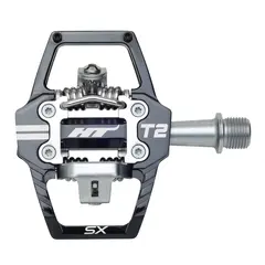 HT T2-SX BMX Pedaler Alu, 4-pins, m/cleats, 372gr