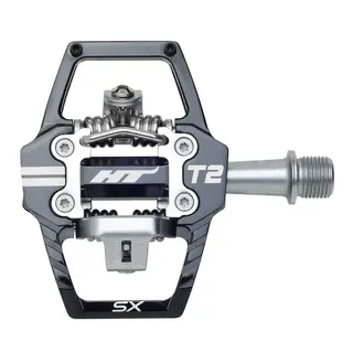 HT T2-SX BMX Pedaler Alu, 4-pins, m/cleats, 372gr