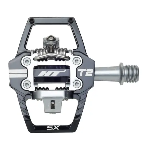 HT T2-SX BMX Pedaler Alu, 4-pins, m/cleats, 372gr 