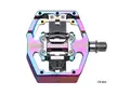 HT X3 DH Race Pedaler Oil Slick Alu, m/cleats, 476gr