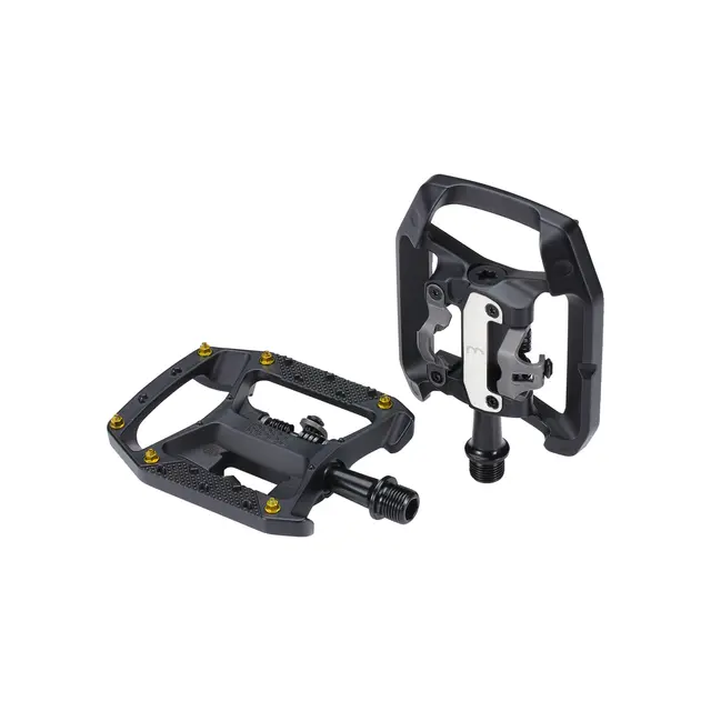BBB DualChoice Trail BPD-62 KombiPedaler 9/16", 6 pins, Sort 