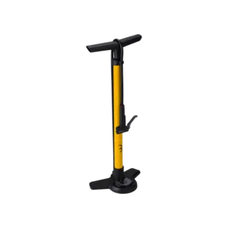BBB AirBoost BFP-28 Manometerpumpe Gul Stål, 63cm, alle ventiler, 160psi/11bar