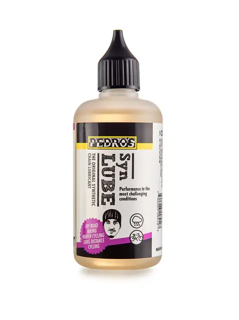 Pedro's Syn Lube Olje 100ml Olje for våte forhold, Dryppflaske 
