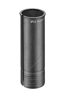 Setepinneforing Ø 27.2mm / 31.6mm Sort, alu, 27.2x31.6x100mm