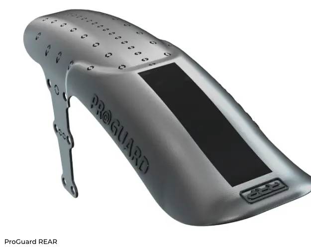 RRP ProGuard Rear MINI Bakskjerm Sort Til Bakramme, opptil 3" dekk, 325mm,127g 