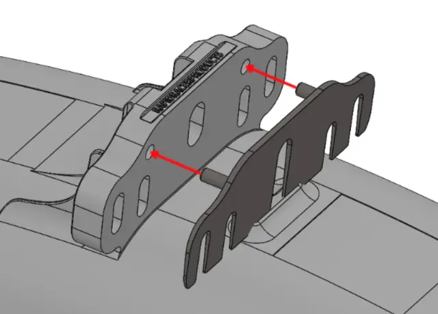 RRP ProGuard Bolt On Adapter FOX Til bruk med ProGuard Bolt On V2, #3 