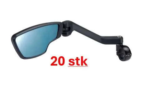 BBB CityView BBM-05 Venstre Speil 20-stk, Sort, ø22.2-25.4mm klemme 