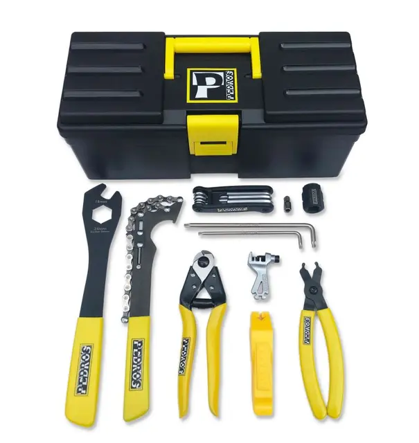 Pedro's Starter Bench Kit Verktøysett 9 deler med oppbevaringskoffert 